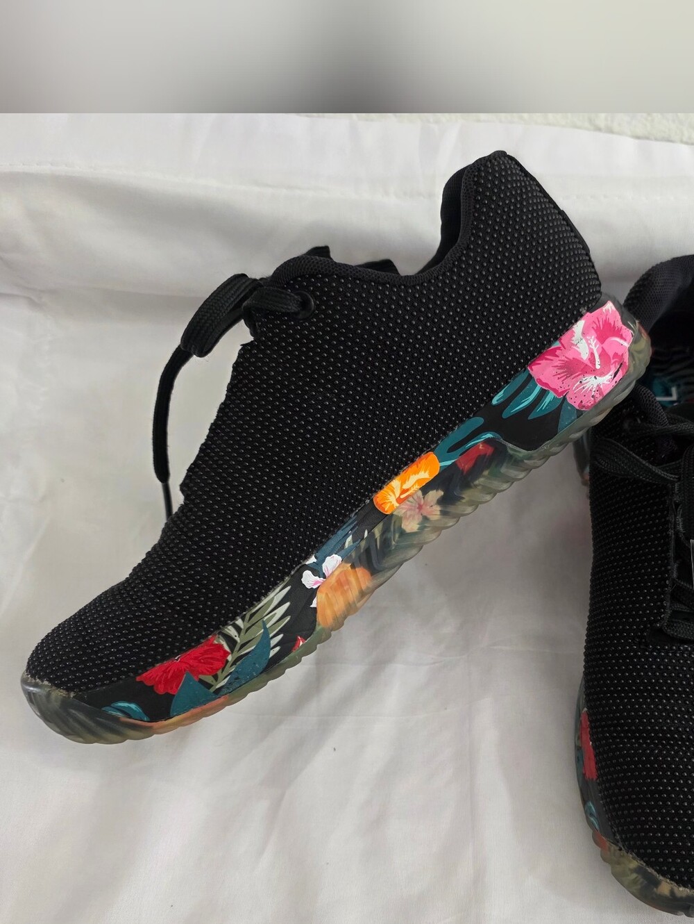 NOBULL Black Tropical Print Women’s Trainer Plus Size 9